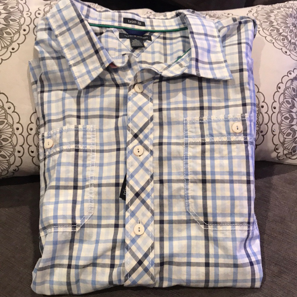 Men's Tommy Hilfiger Plaid Shirt XL New With Tags!